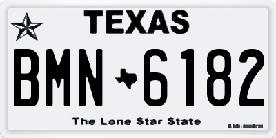 TX license plate BMN6182