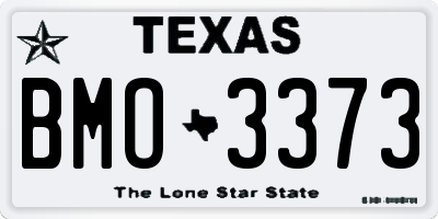 TX license plate BMO3373