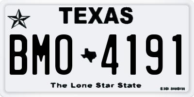 TX license plate BMO4191