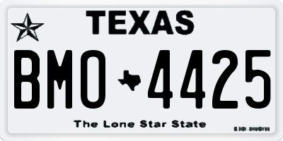TX license plate BMO4425