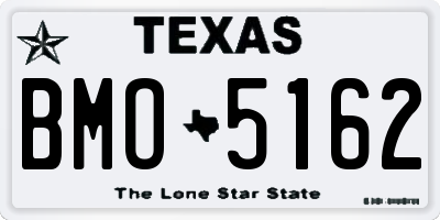TX license plate BMO5162
