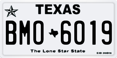 TX license plate BMO6019