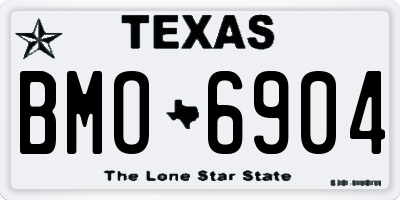 TX license plate BMO6904