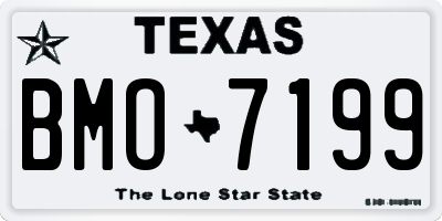 TX license plate BMO7199