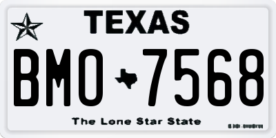 TX license plate BMO7568