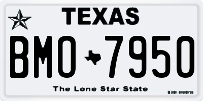 TX license plate BMO7950