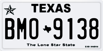 TX license plate BMO9138