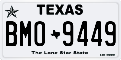 TX license plate BMO9449