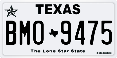 TX license plate BMO9475