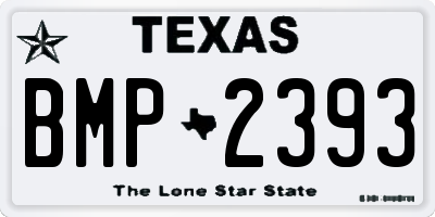 TX license plate BMP2393