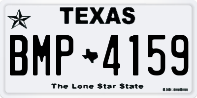 TX license plate BMP4159