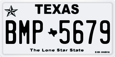 TX license plate BMP5679