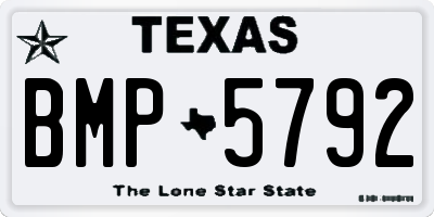 TX license plate BMP5792