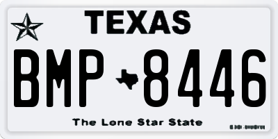 TX license plate BMP8446