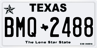 TX license plate BMQ2488