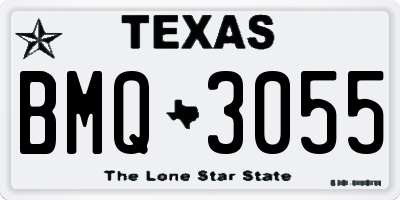 TX license plate BMQ3055