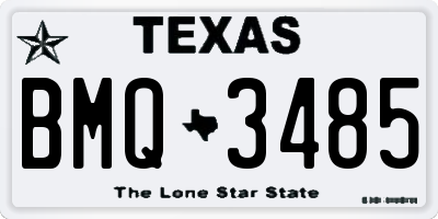 TX license plate BMQ3485