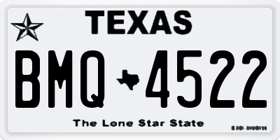 TX license plate BMQ4522