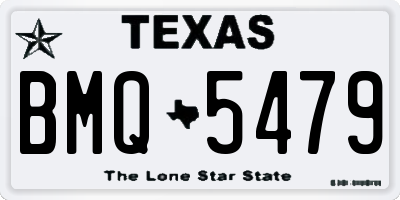 TX license plate BMQ5479