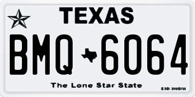 TX license plate BMQ6064