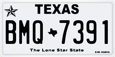 TX license plate BMQ7391