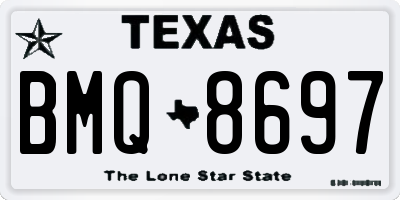 TX license plate BMQ8697