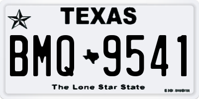 TX license plate BMQ9541