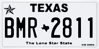 TX license plate BMR2811