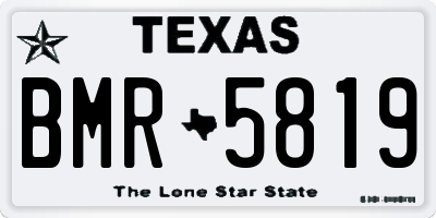 TX license plate BMR5819