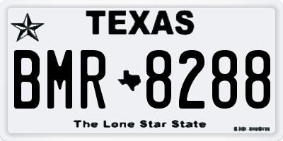 TX license plate BMR8288