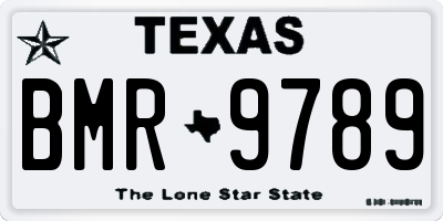 TX license plate BMR9789