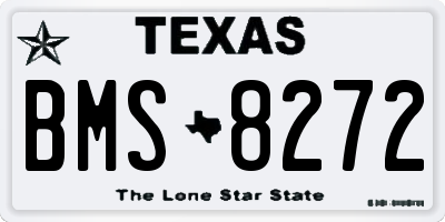 TX license plate BMS8272
