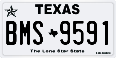 TX license plate BMS9591