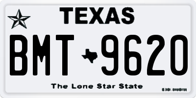 TX license plate BMT9620