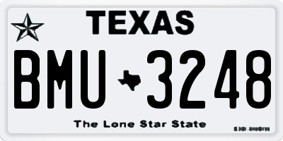 TX license plate BMU3248