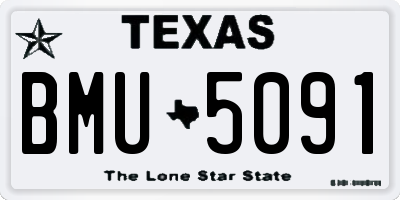 TX license plate BMU5091