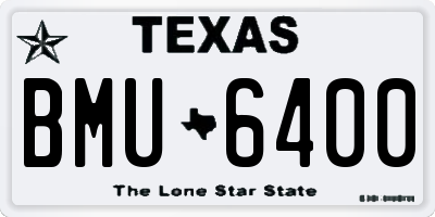 TX license plate BMU6400
