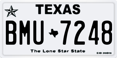 TX license plate BMU7248