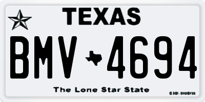 TX license plate BMV4694