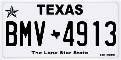 TX license plate BMV4913