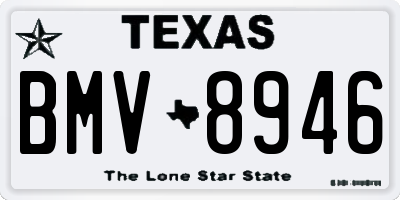 TX license plate BMV8946