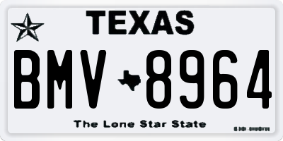 TX license plate BMV8964