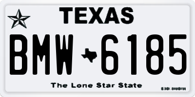 TX license plate BMW6185
