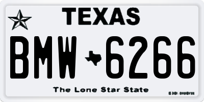 TX license plate BMW6266