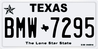 TX license plate BMW7295