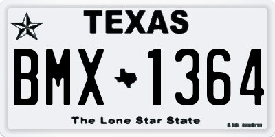 TX license plate BMX1364