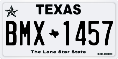 TX license plate BMX1457