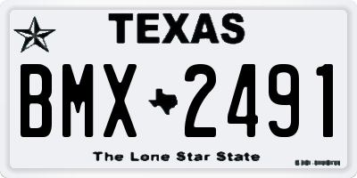 TX license plate BMX2491