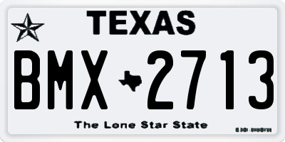 TX license plate BMX2713