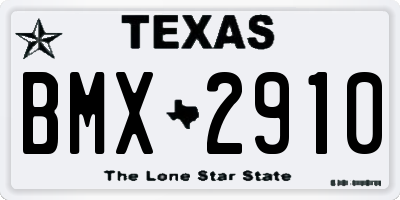 TX license plate BMX2910